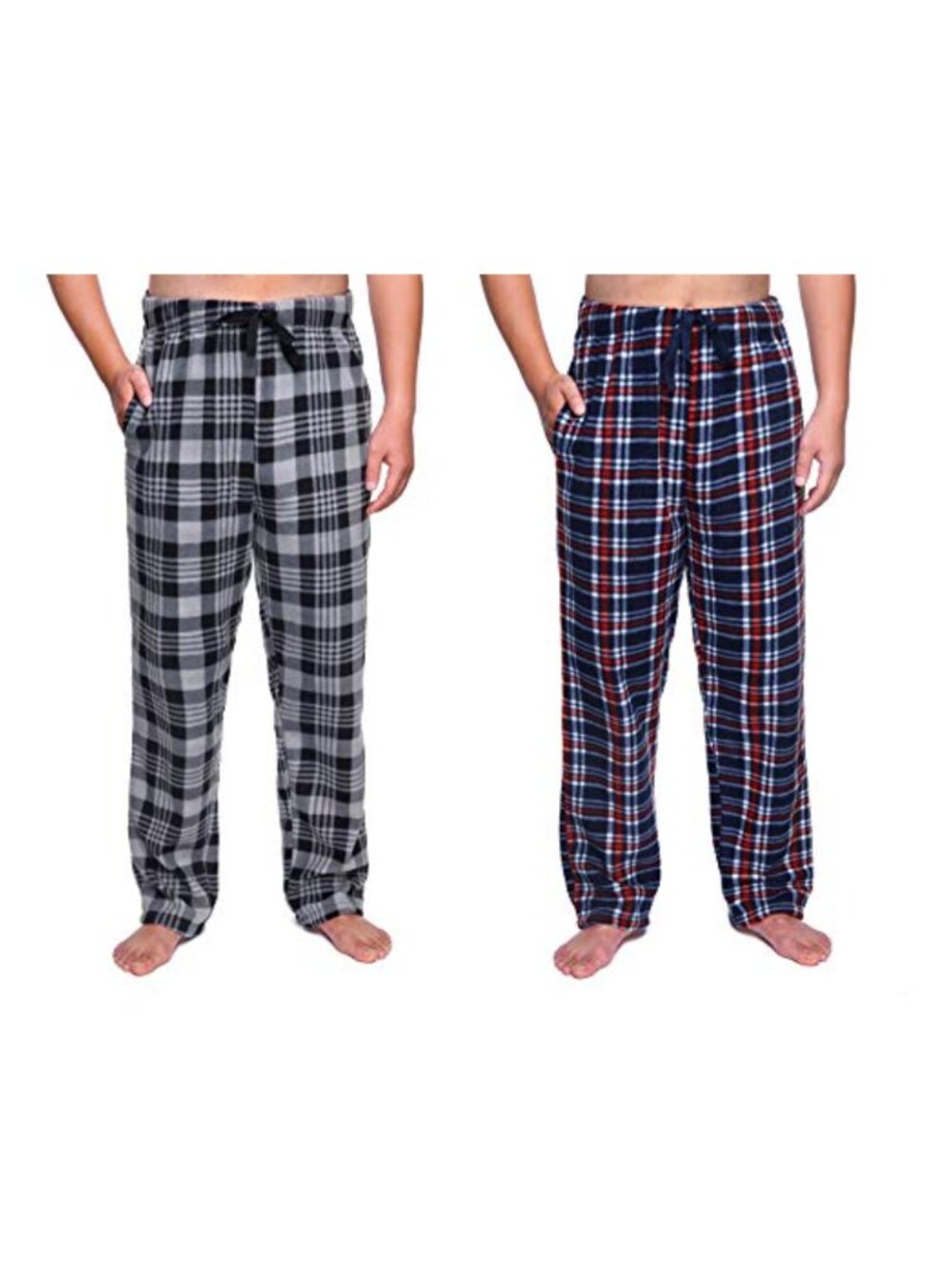 Micro Fleece Pajama Pants Men's Relaxed Fit Lounge Bottoms